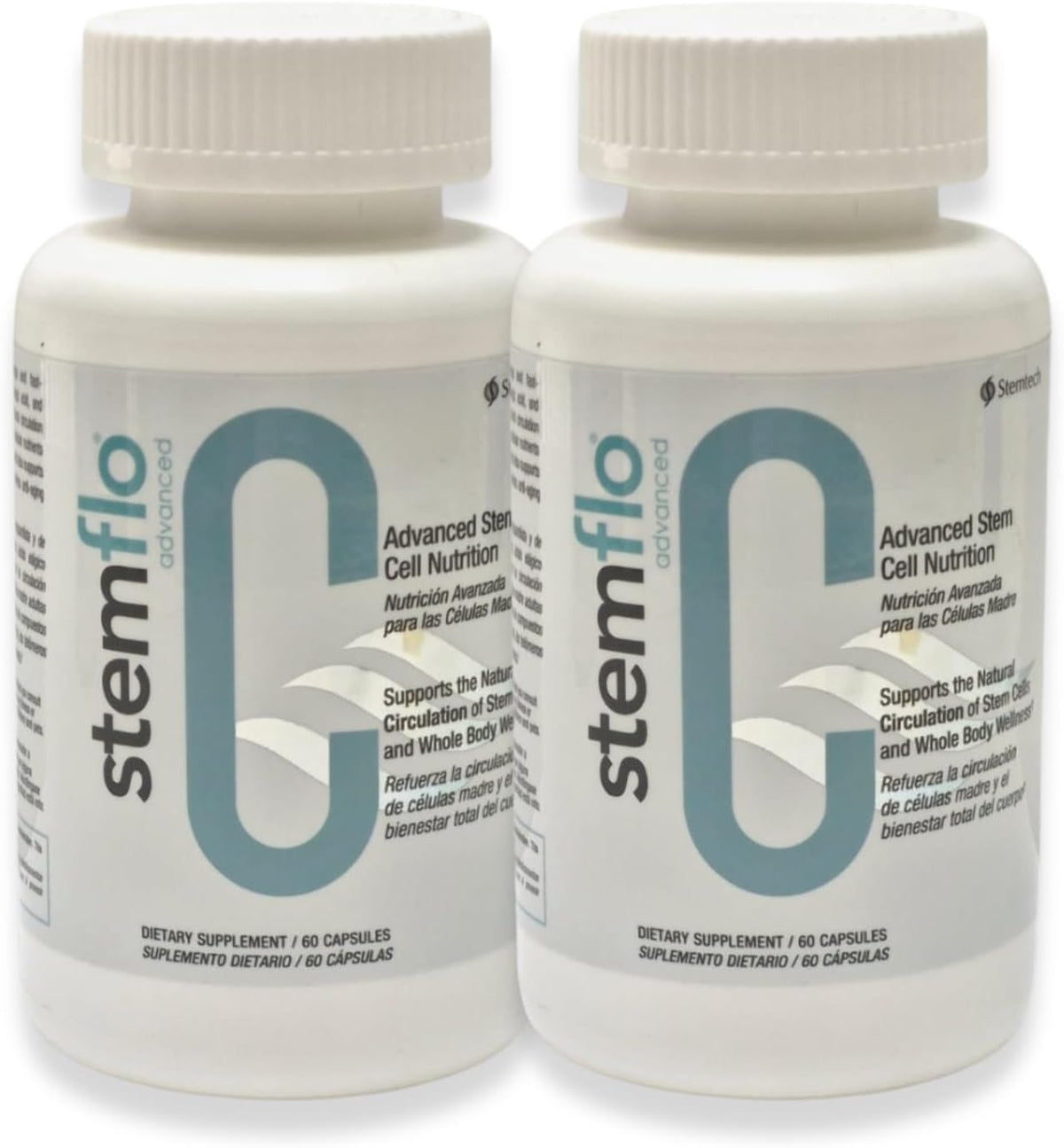 Stemflo Natural Stem Cell Support Supplement, Super-Antioxidants, Cardiovascular & Blood Pressure Support, 60 Capsules (2 Pack) - görsel 1