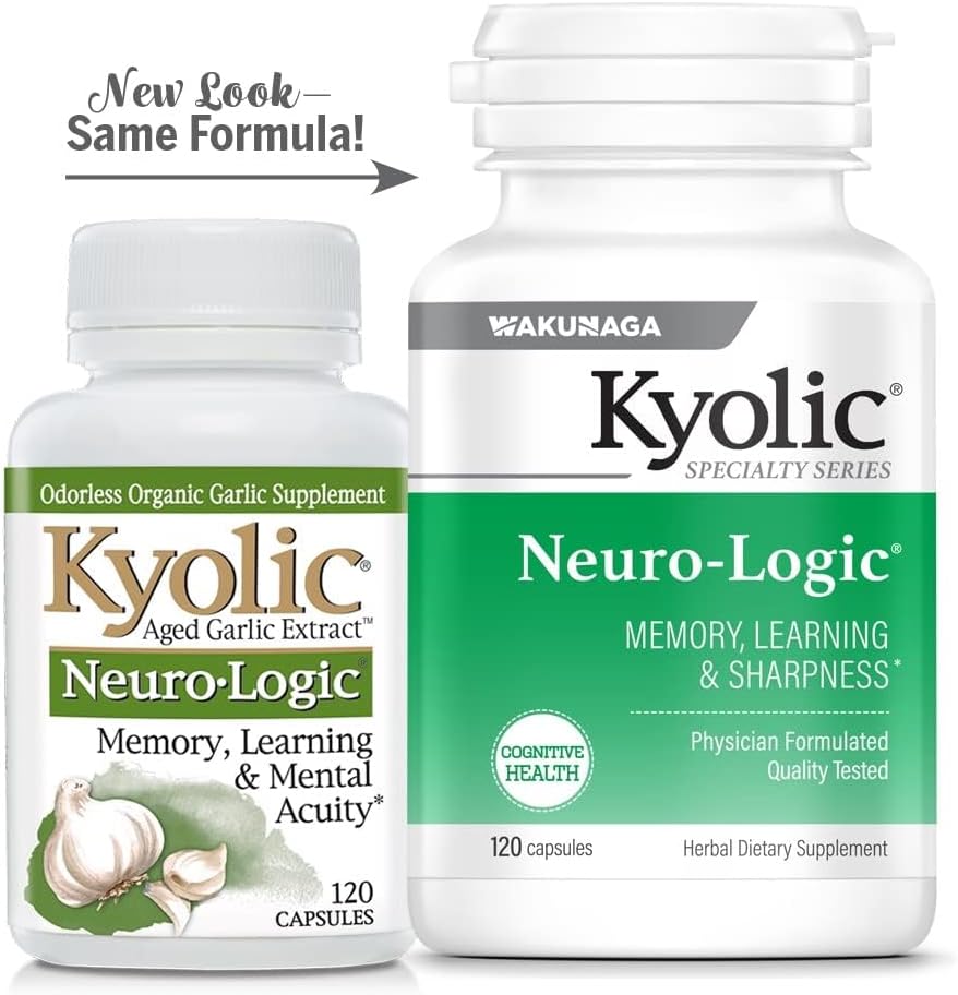 Kyolic Specialty Series Neuro-Logic, 120 Capsules (60 Servings) - görsel 5