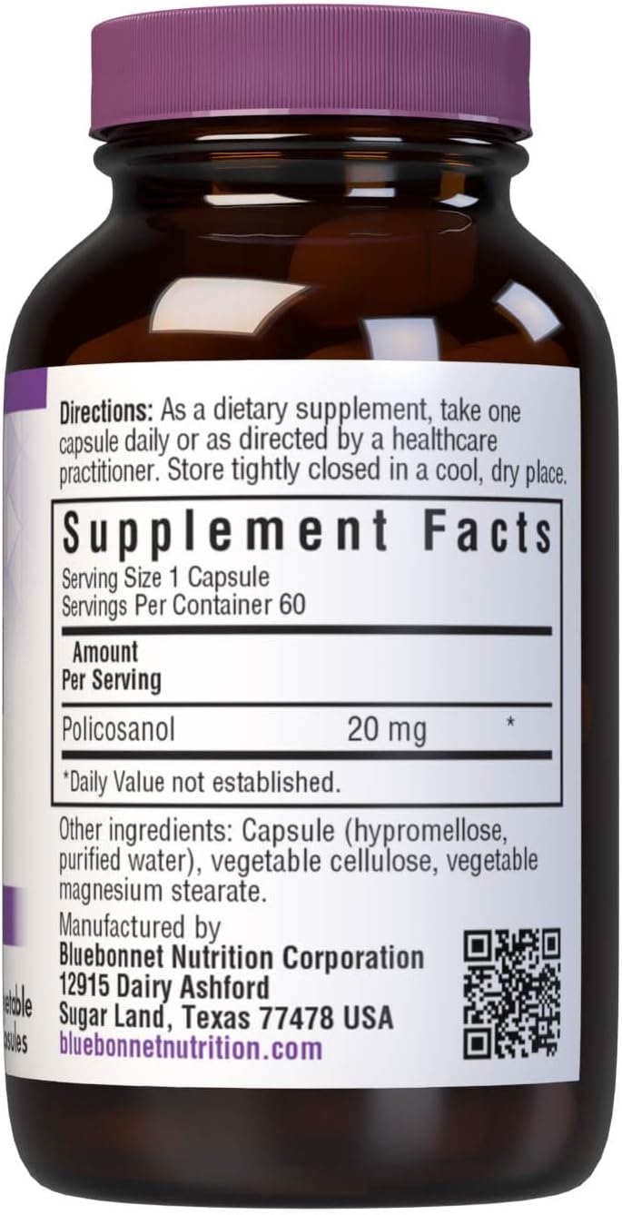 Bluebonnet Policosanol, 60 Capsules - görsel 2