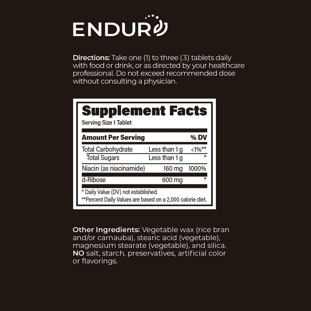 ENDUR-RIAGEV – Ribose + B3 – SR (Sustained Release) NAD+ 600 mg (90 ct) - görsel 6