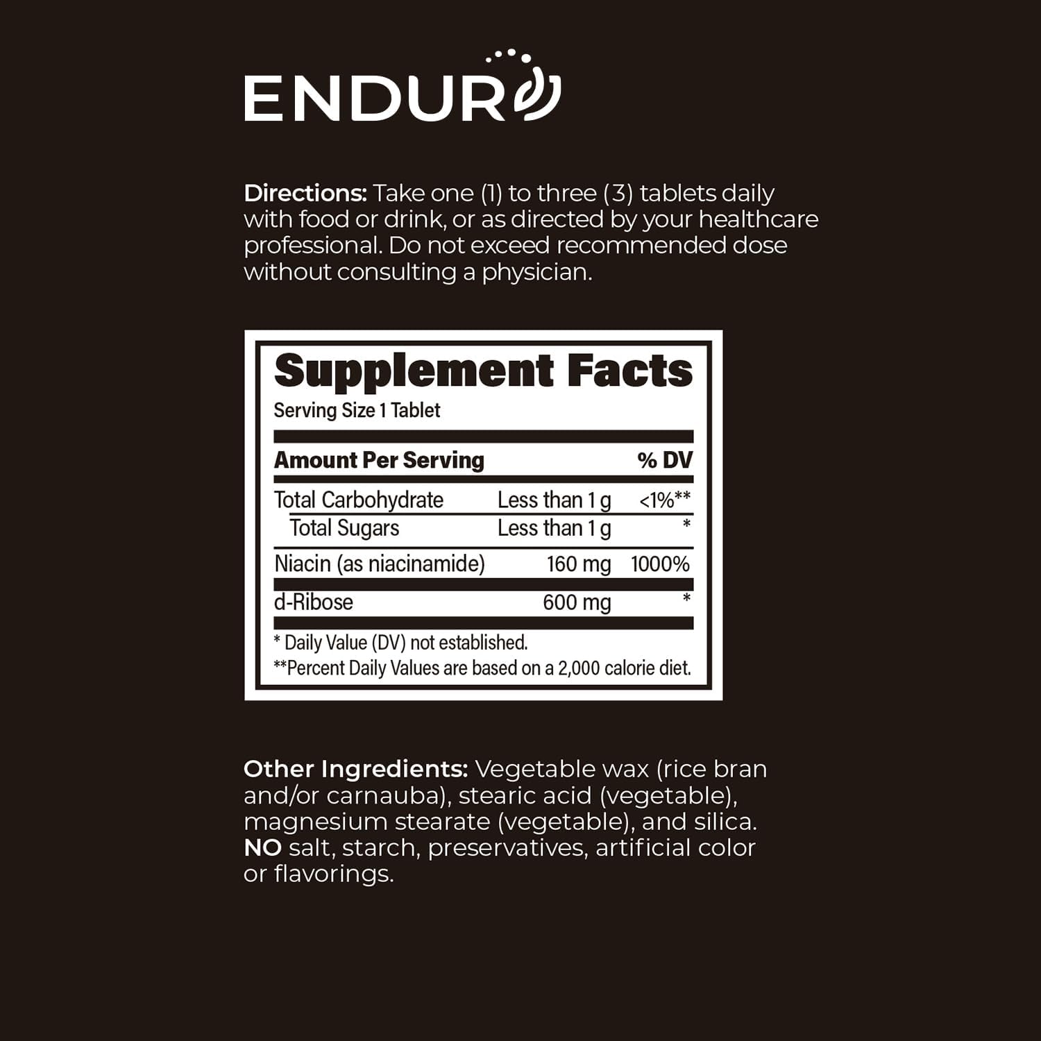 ENDUR-RIAGEV – Ribose + B3 – SR (Sustained Release) NAD+ 600 mg (90 ct) - görsel 6