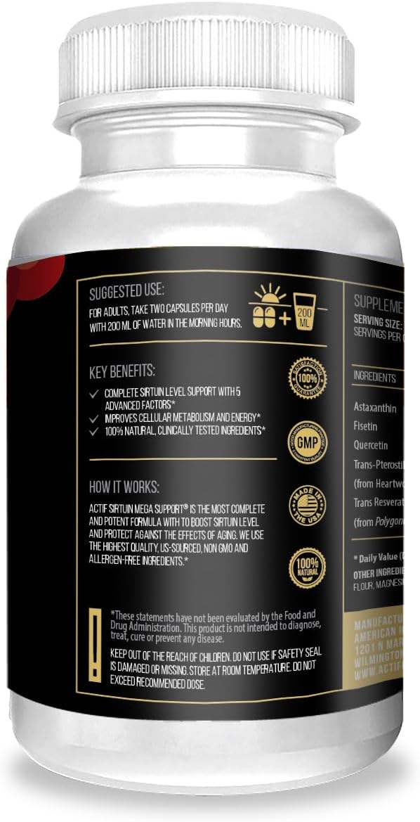 Actif Sirtuin Mega Support with 5 Advanced Factors - görsel 2