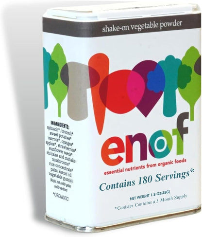 ENOF Organic Fruit and Vegetable Powder Supplement – 180 Servings, 3-Month Supply