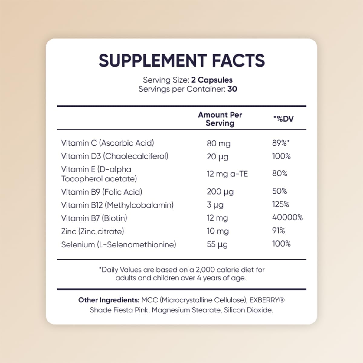 Moerie Ultimate Hair Boost Supplements - Hair, Skin & Nails Vitamins with Biotin & Minerals - 180 Capsules - görsel 8