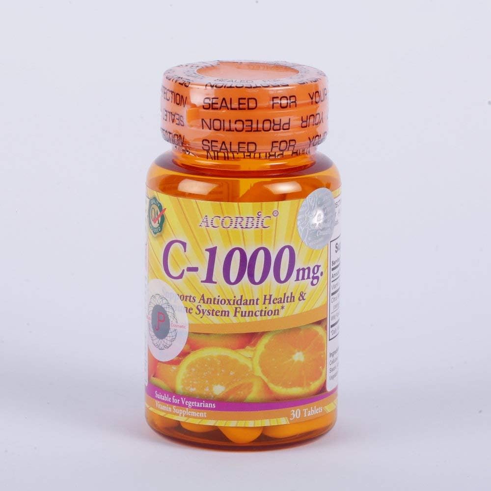 Acorbic C 1000 mg Vitamin C Tablets – 30 Tablets - görsel 1