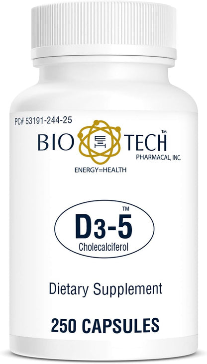Bio-Tech Pharmacal Vitamin D3 5,000 IU, 250 Capsules