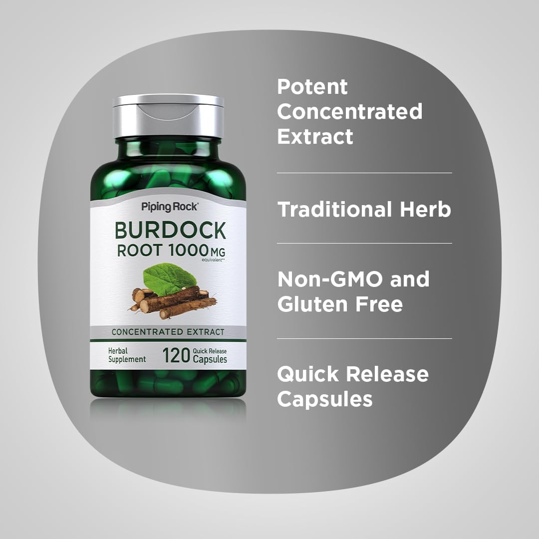 Piping Rock Burdock Root Capsules (120 Count) - görsel 4
