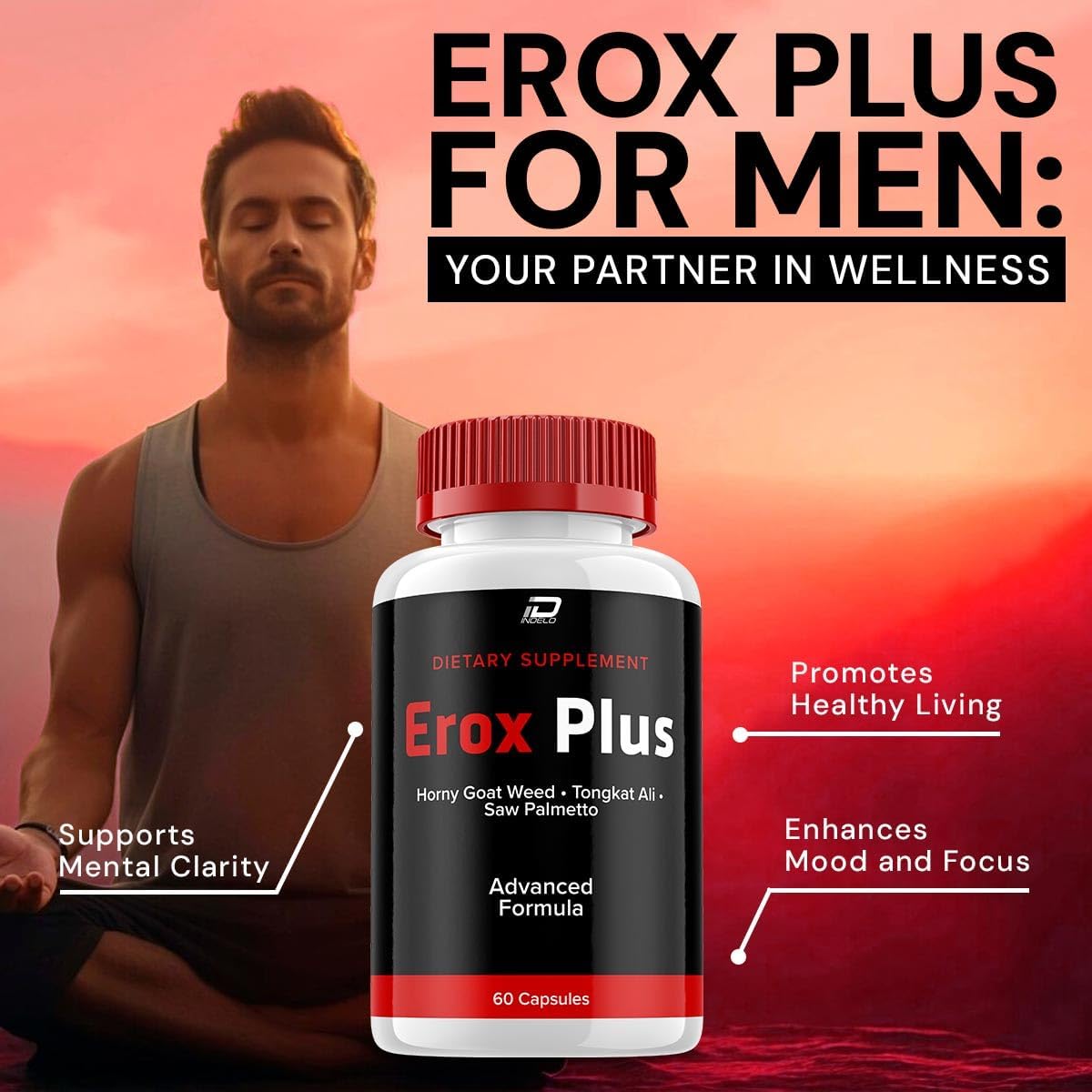 Erox Plus for Men – Natural Dietary Supplement, 60 Capsules - görsel 4