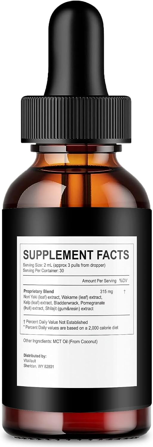 Vitavault Potent Stream Drops - Prostate Health Supplement for Men with Shilajit and MCT Oil, Maximum Strength (2 Pack) - görsel 2