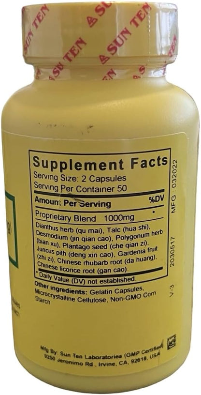 Sun Ten Dianthus Formula Capsules – Traditional Chinese Herbal Support for Urinary Health