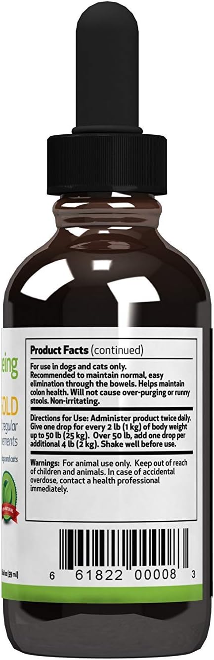 Pet Wellbeing Smooth BM Gold for Dogs - Vet-Formulated Digestive Health Support - Healthy Bowel Movements, Natural Regularity - Herbal Dog Digestive Supplement - Liquid Formula 2 oz (59ml) - görsel 3
