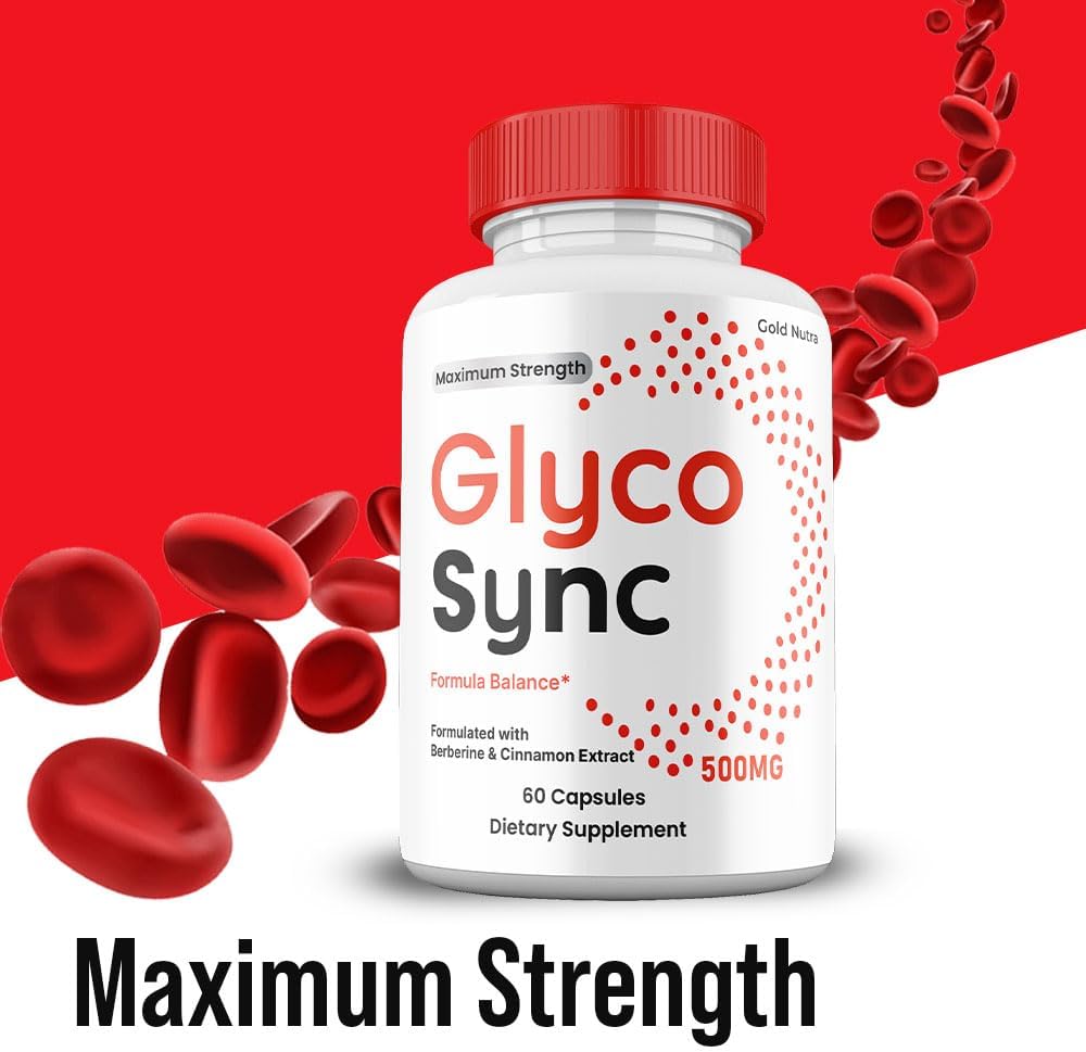 Glyco Sync Capsules, Premium All Natural Ingredients, Maximum Strength Pills GlycoSync Supplement (2 Pack) - görsel 2