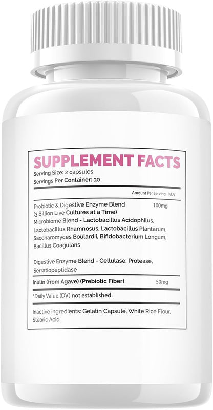 FemiPro Probiotic Support Supplement - For Urinary and Microbiome Health (60 Capsules)