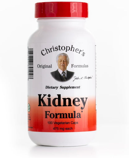 Christopher's Original Formulae Kidney Formula, Natural Herbal Support, 500 mg, 100 Capsules