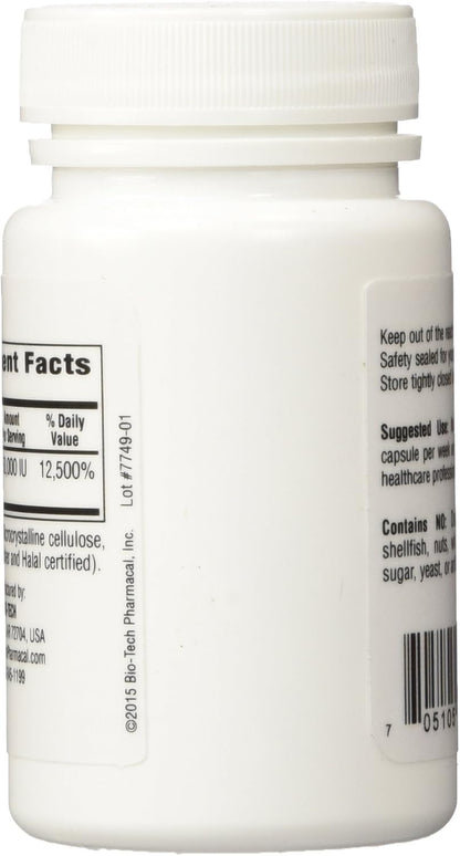 BioTech Pharmacal D3-50 (50,000 IU) – 100 Capsules