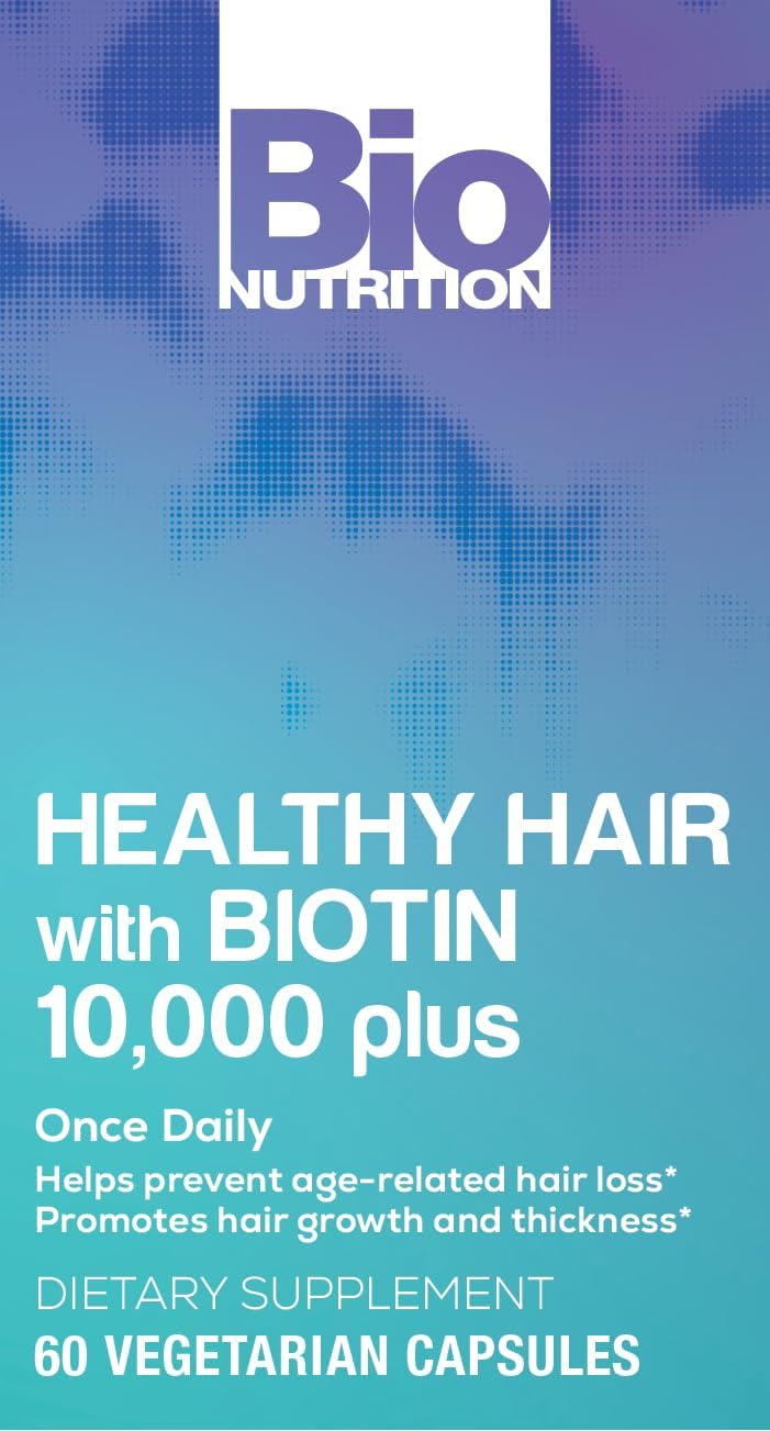 Bio Nutrition Healthy Hair Biotin Vegi-Caps, 60 Capsules - görsel 5