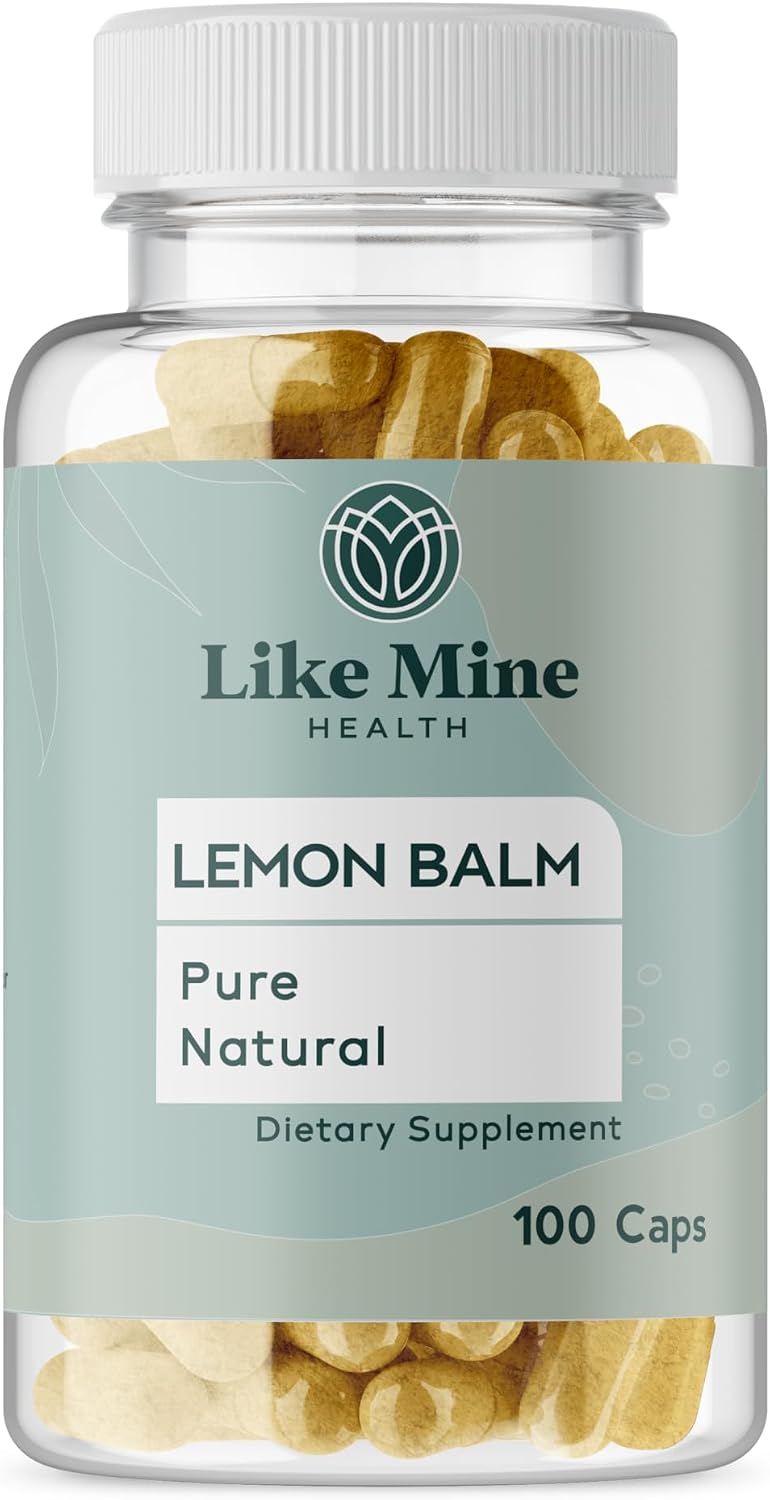 Like Mine Lemon Balm (100 Capsules) – Pure & Natural Herbal Supplement for Women - görsel 1