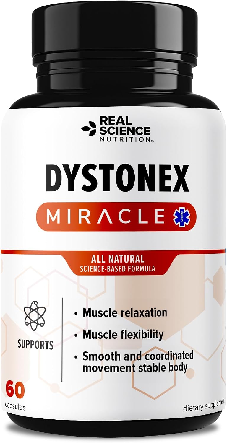 Real Science Dystonex – Dystonia Support Supplement with Vinitrox & GABA, 60 Capsules - görsel 1