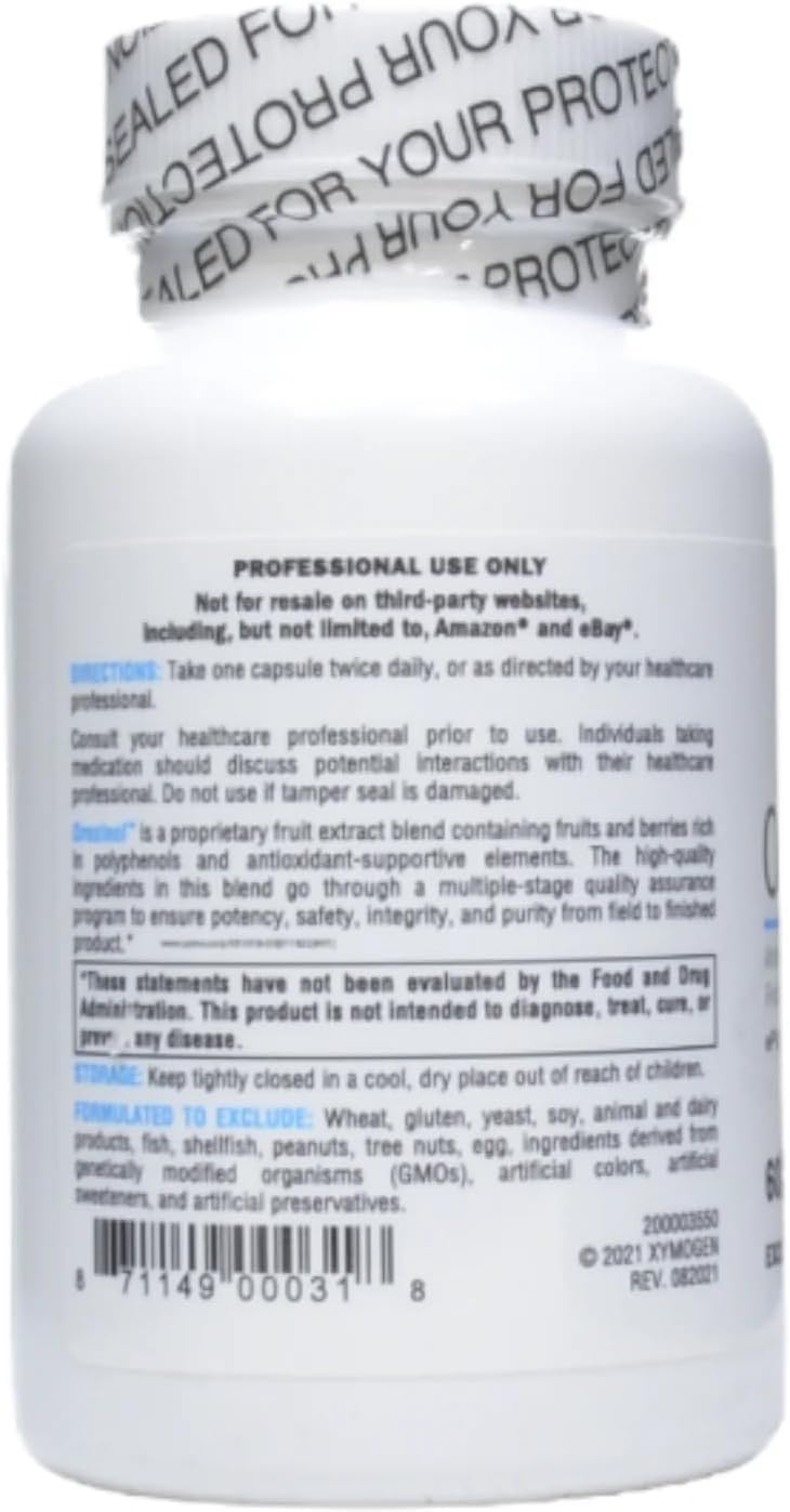 XYMOGEN Oraxinol - Proprietary Fruit & Berry Extract Blend - Cardiovascular & Vascular Health Support - Vegetarian, Gluten-Free & Non-GMO - 60 Capsules - görsel 8