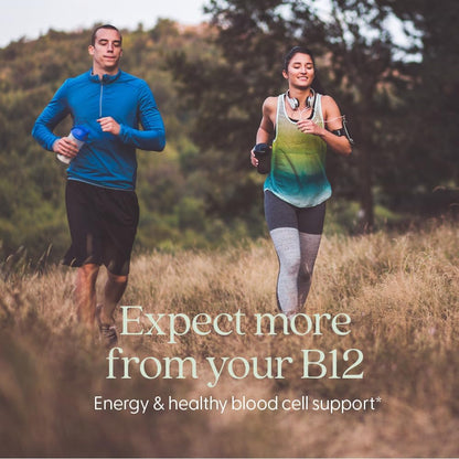 New Chapter Fermented Vitamin B12 1,000 mcg - USDA Organic, Vegan, Gluten-Free - 60 Tablets
