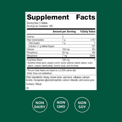 Standard Process Bio-Dent – Skeletal Health Food Supplement, 800 Tablets