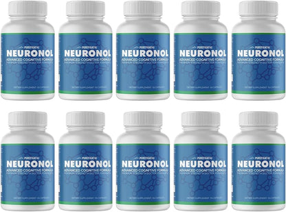 Neuronol Advanced Cognitive Formula, Supports Brain Function Food Supplement, Boost Cognitive Performance | 10 Bottles