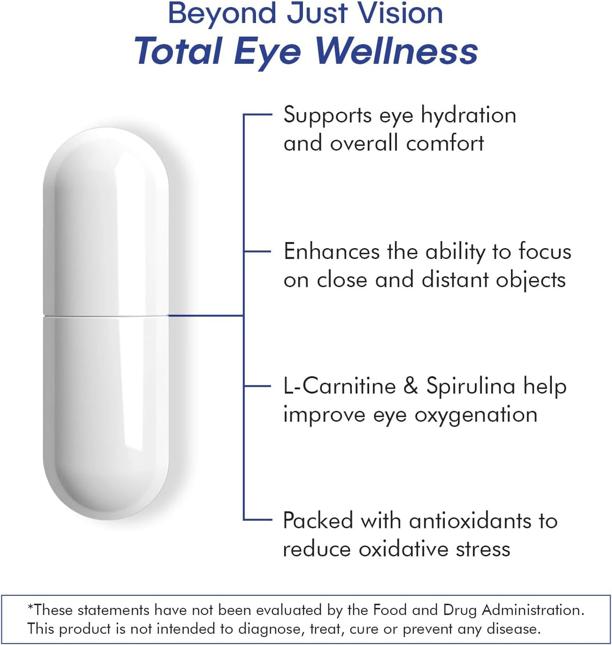 VisiUltra Eye Health Supplement – 14 Essential Nutrients for Vision Support & Blue Light Protection (60 Capsules) - görsel 5
