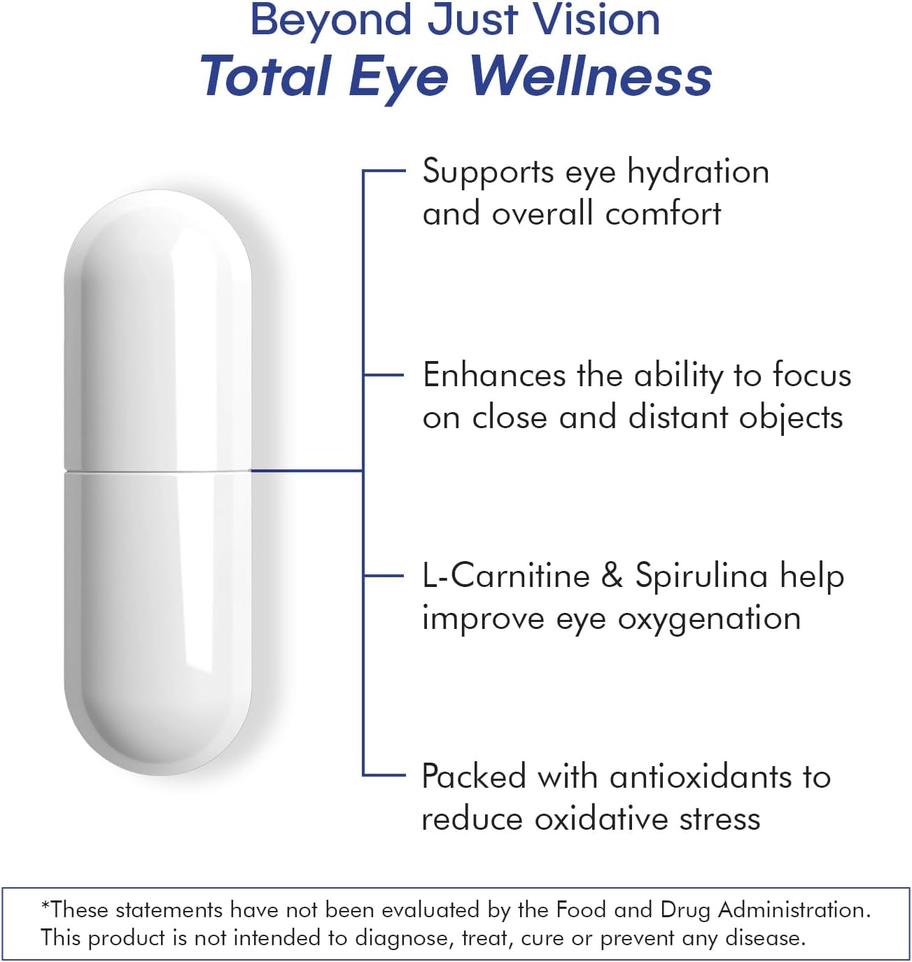 VisiUltra Eye Health Supplement – 14 Essential Nutrients for Vision Support & Blue Light Protection (60 Capsules) - görsel 5