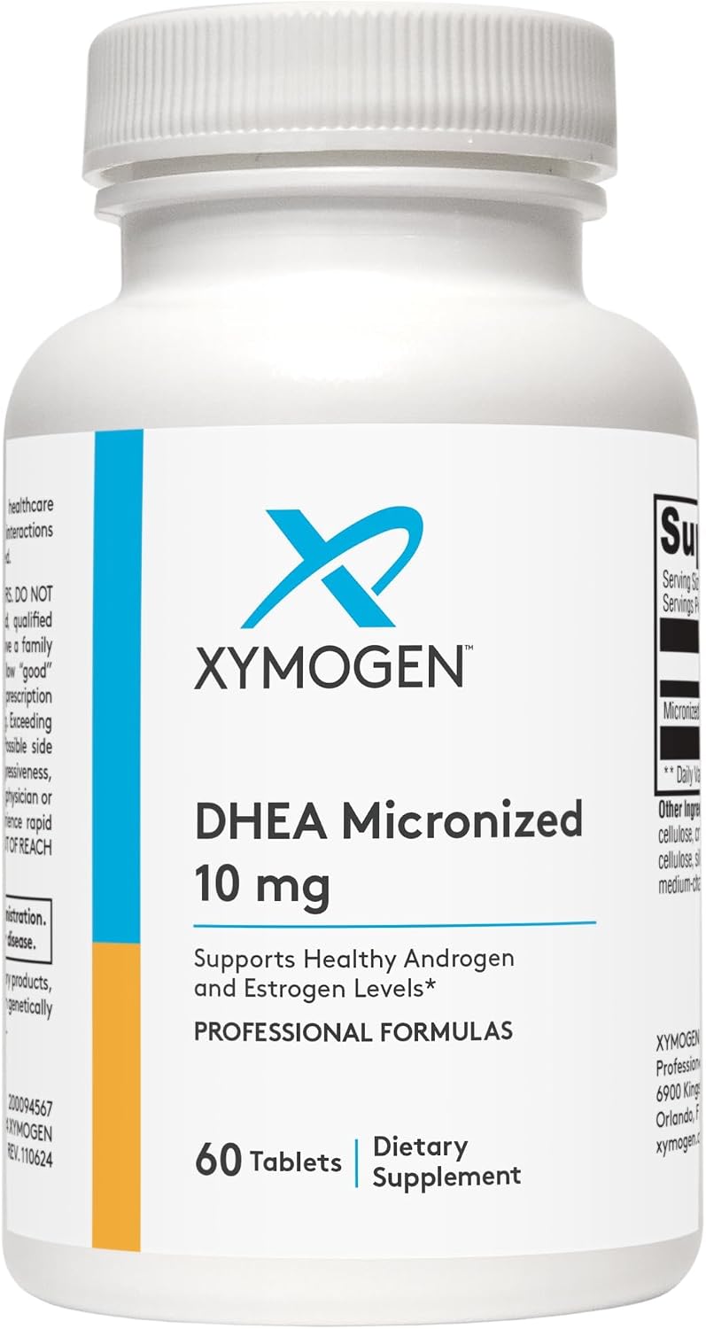 XYMOGEN DHEA Micronised - 10 mg Dehydroepiandrosterone - Androgen and Oestrogen Support - Gluten-Free, Soya-free & Dairy-free - 60 Tablets - görsel 4