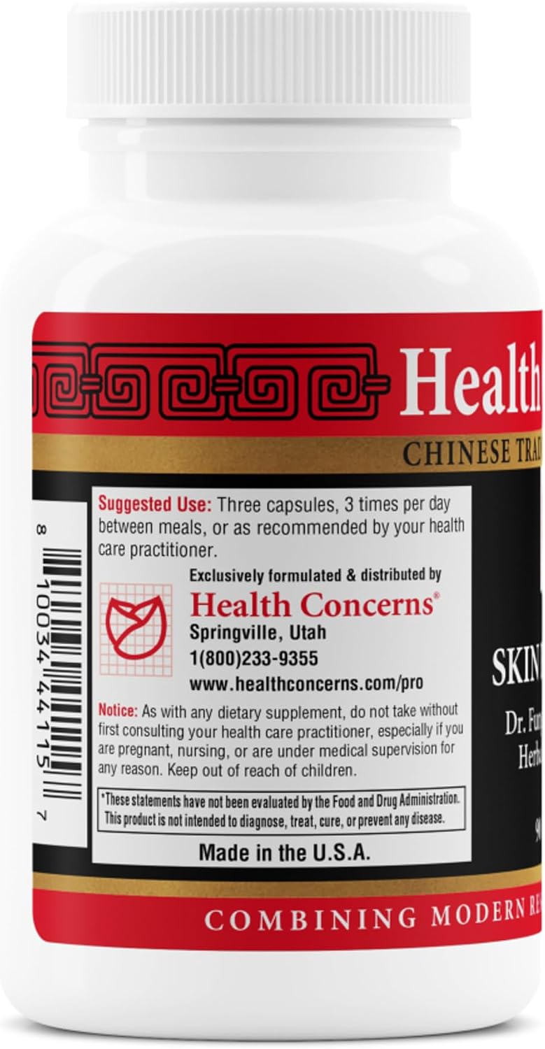 Health Concerns Skin Balance – Herbal Supplement for Skin Support, Itch Relief & Circulation – 90 Capsules - görsel 3