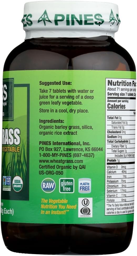 Pines Barley Grass 500 Milligrams 500 Tablets - görsel 4