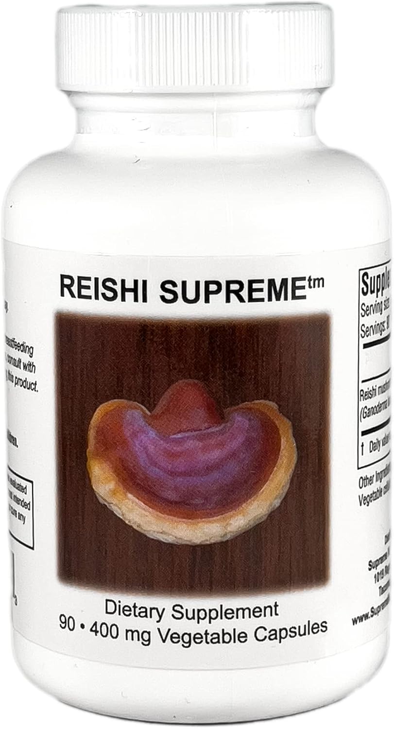 Supreme Nutrition Reishi Supreme - 100% Pure Reishi Mushroom, 90 Vegetarian Capsules (Pack of 2) - görsel 5