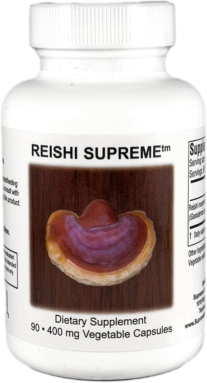 Supreme Nutrition Reishi Supreme - 100% Pure Reishi Mushroom, 90 Vegetarian Capsules (Pack of 2)