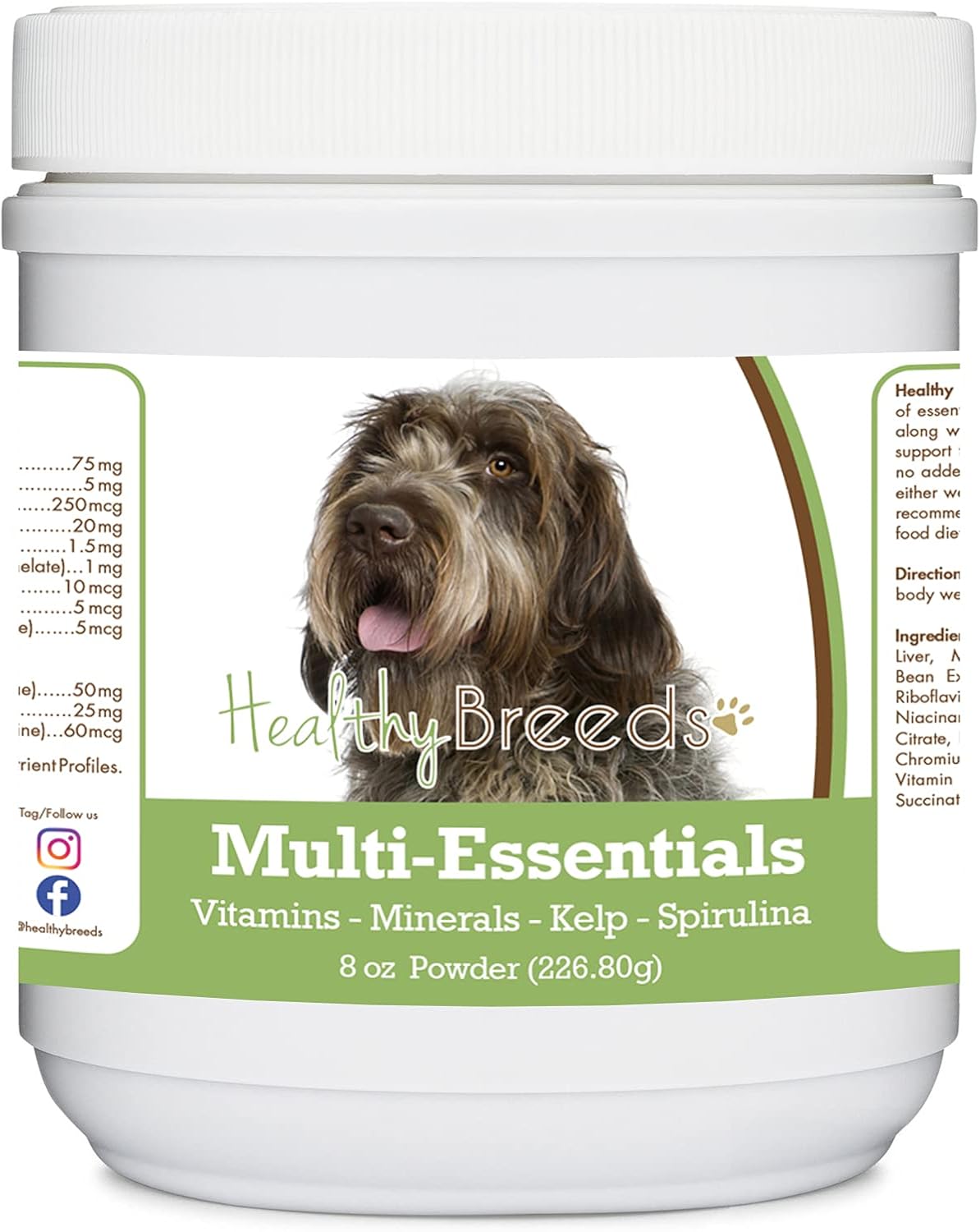 Healthy Breeds Wirehaired Pointing Griffon Multi-Essentials Powder for Dogs – An Ideal Supplement of Vitamins, Minerals & Antioxidants for Your Dog – 8 oz - görsel 1