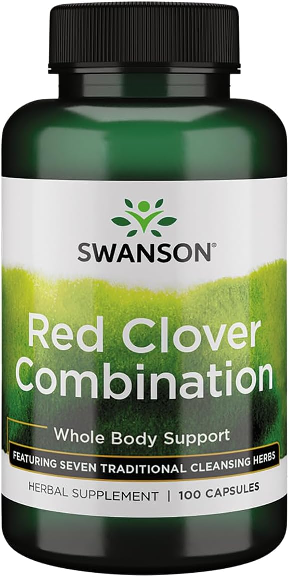 Swanson Red Clover Combination 100 Capsules - görsel 1