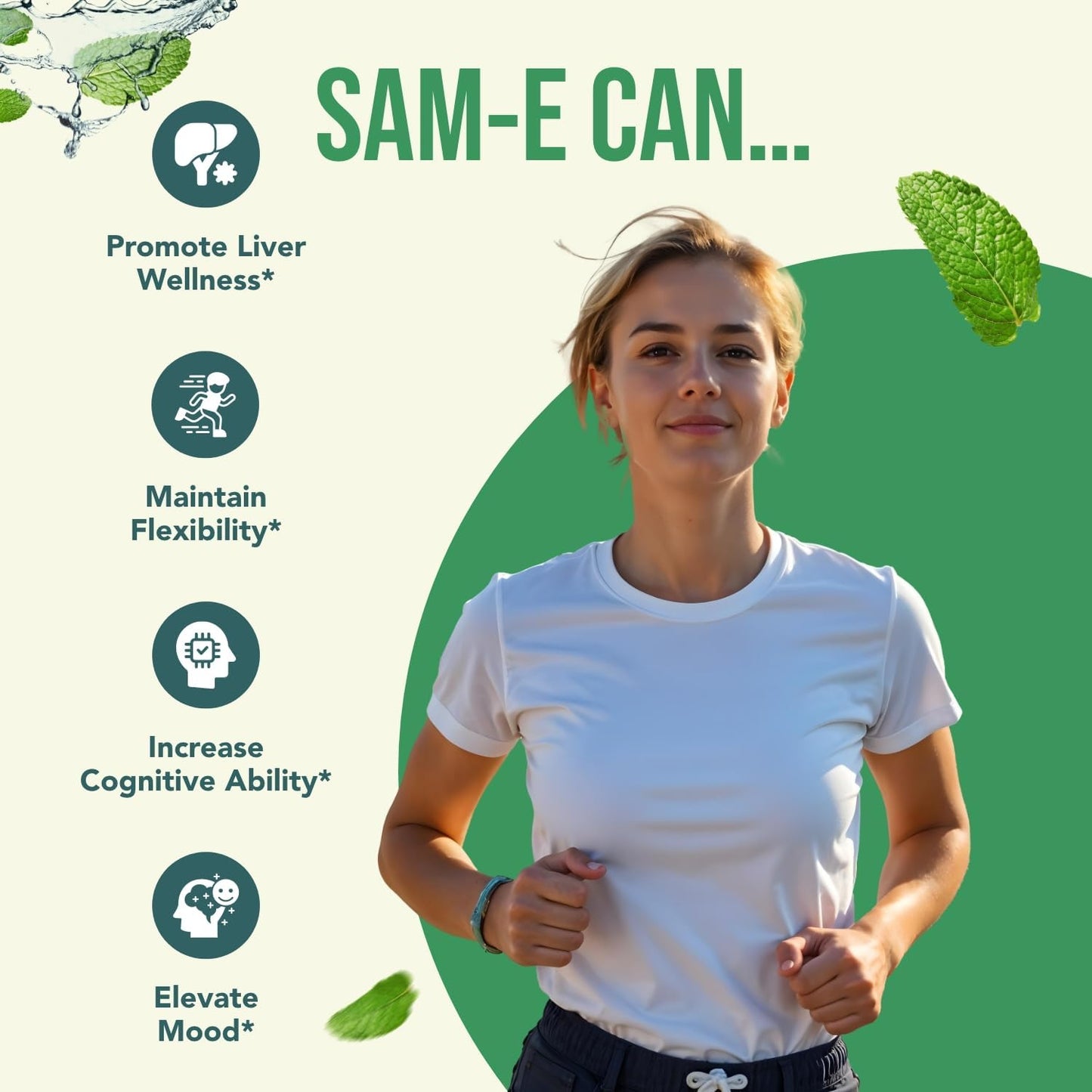 Healthy Way 500mg SAM-e Supplement – High Strength S-Adenosyl-L-Methionine for Joint, Brain, Liver, and Mood Support (90 Capsules) - görsel 6