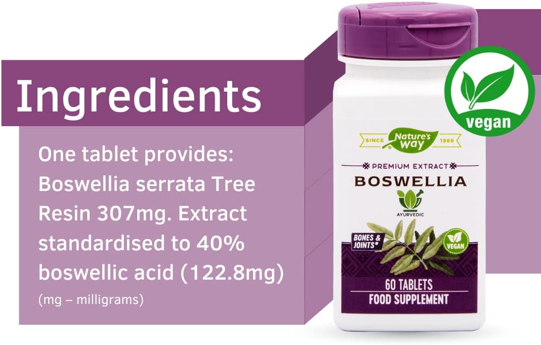 Nature's Way Boswellia Standardised - 60 Tablets - görsel 6
