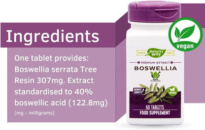 Nature's Way Boswellia Standardised - 60 Tablets