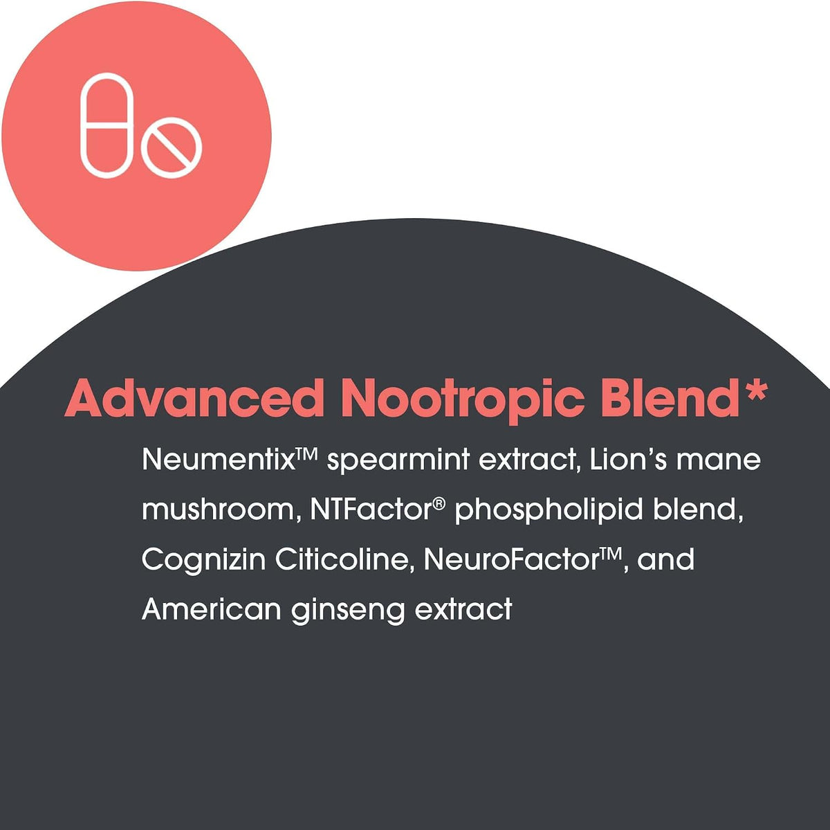 Allergy Research Group Advanced NeuroPlus - Nootropic Formula with Spearmint Extract, Lion's Mane & Citicoline - Supports Working Memory, Focus & Cognitive Function - 90 Tablets - görsel 7