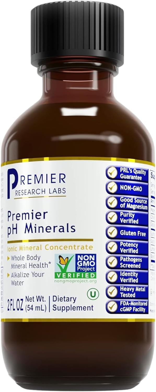 Premier Research Labs Premier pH Minerals - Trace Mineral Drops, Magnesium Supplement for Water - 60 ml - görsel 1