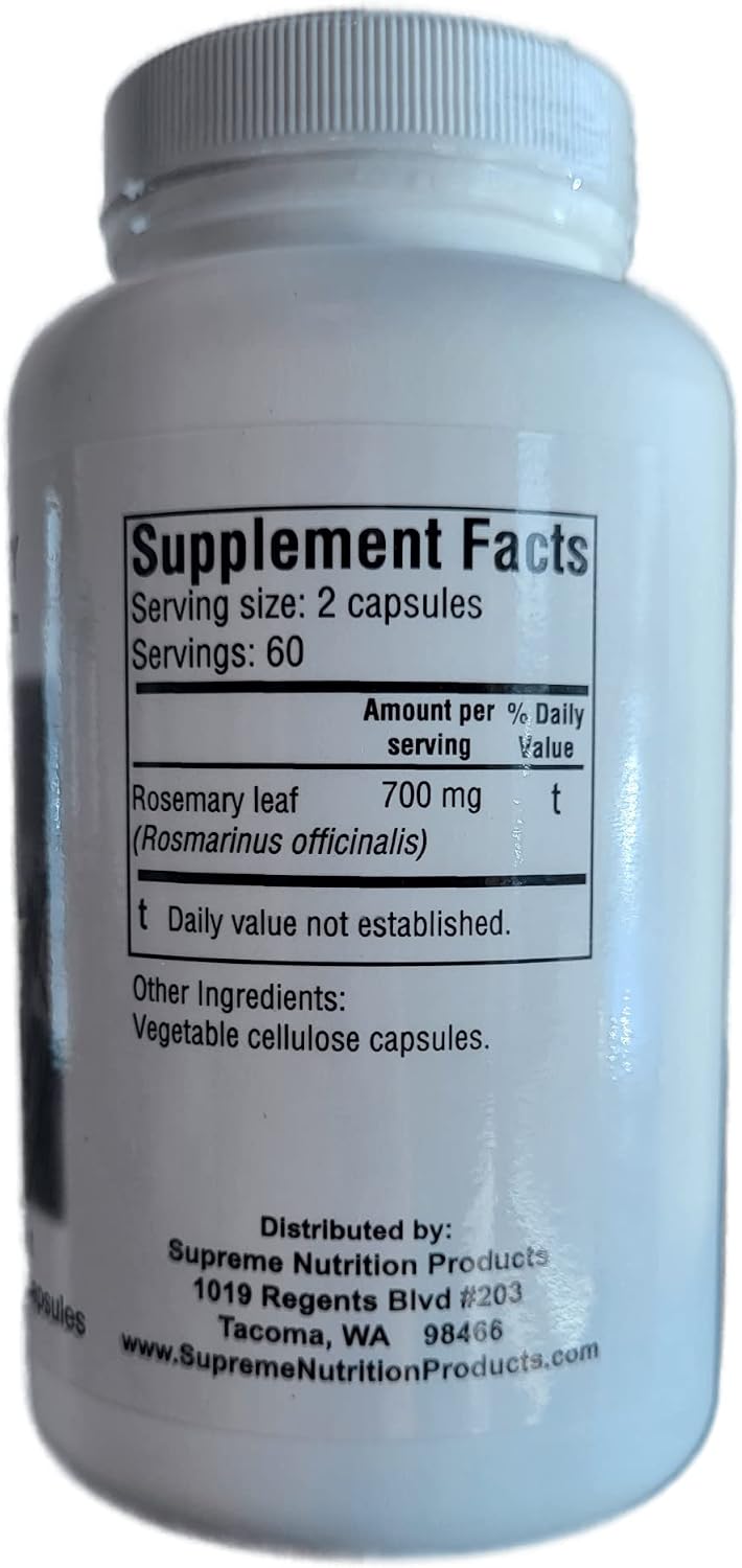 Supreme Nutrition Rosemary Supreme, 120 Pure Rosemary Vegetarian Capsules - görsel 2