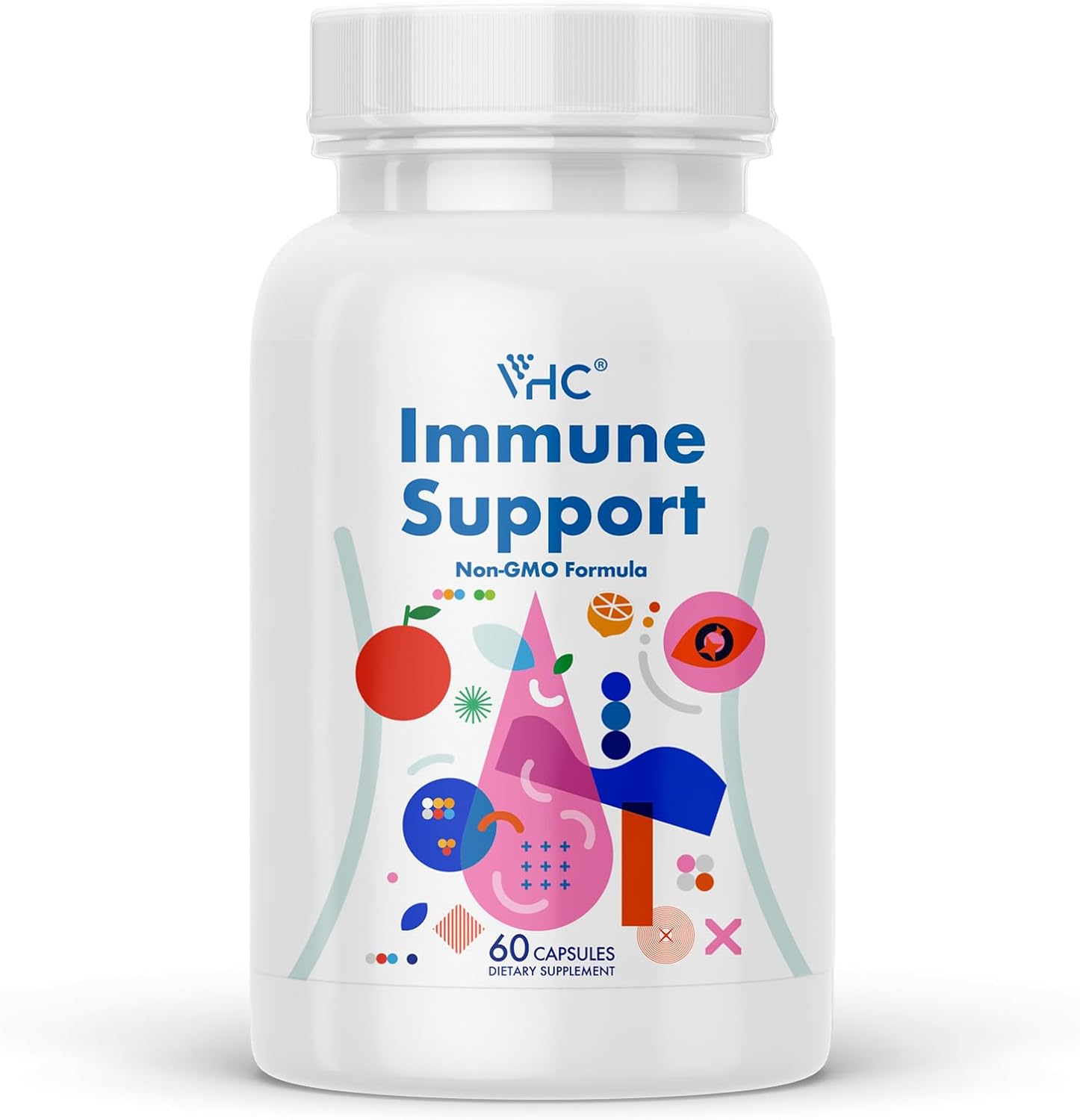 VHC Immune Support Complex – Vitamin C, E, Selenium, Quercetin, Beta-Glucans & More - görsel 1