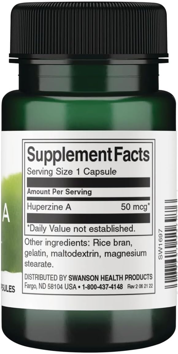 Swanson Maximum-Strength Huperzine A 200 mcg 30 Capsules (2 Pack) - görsel 2