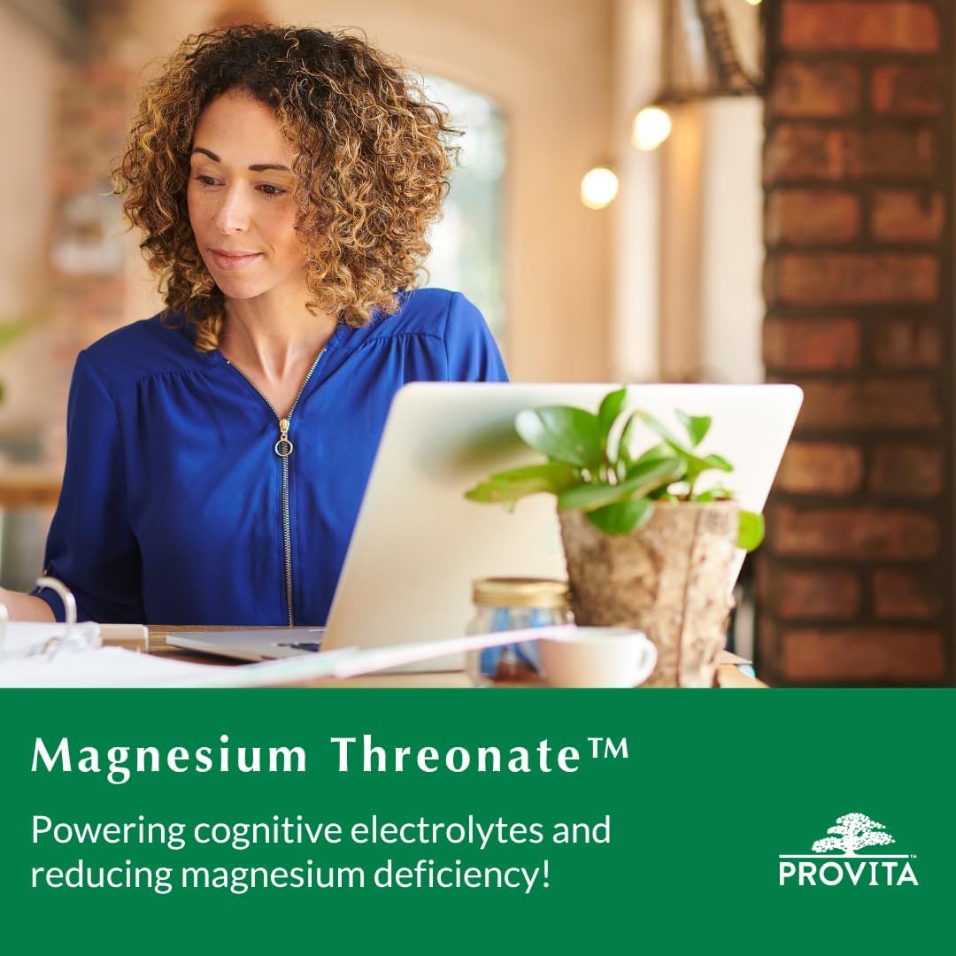 Provita Magnesium L-Threonate – Brain Health & Cognitive Function – Vegan Capsules – 50mg Elemental Magnesium - görsel 5