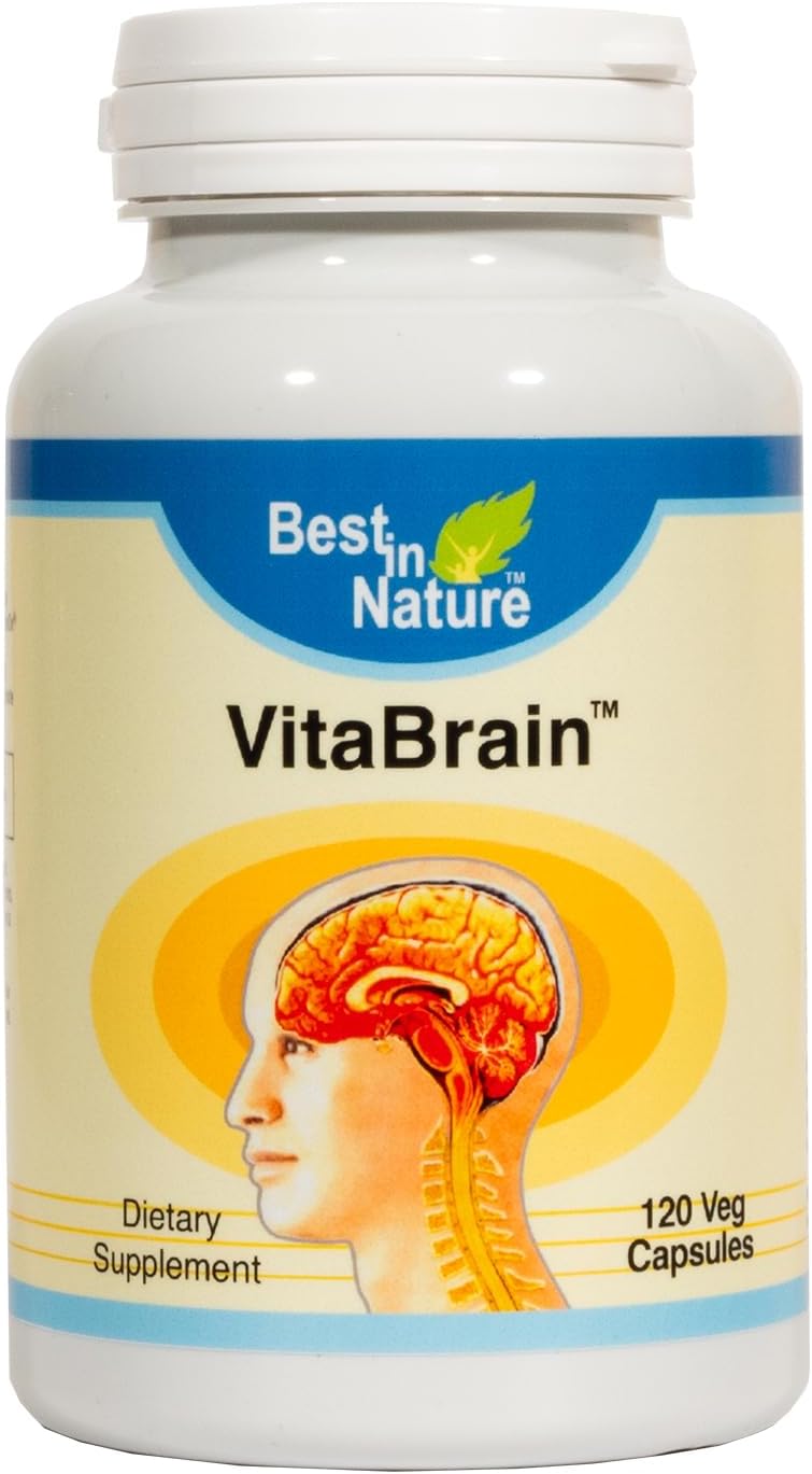 VitaBrain Brain Support Supplement – 120 Capsules - görsel 1