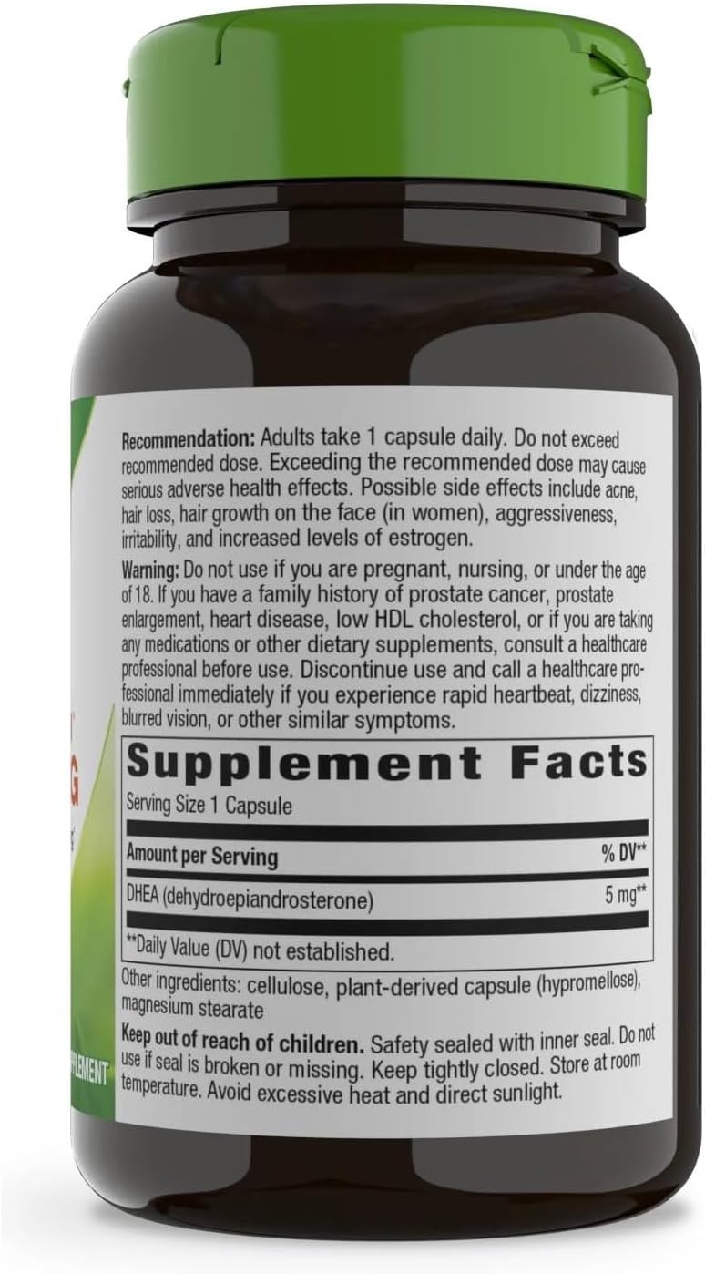 Nature's Way Youthful You DHEA 5 mg, 60 Vegan Capsules - görsel 3