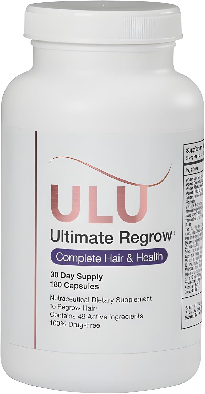 ULULIFE Ultimate Regrow Multivitamin – Supports Hair, Skin & Nails (180 Capsules) - görsel 1