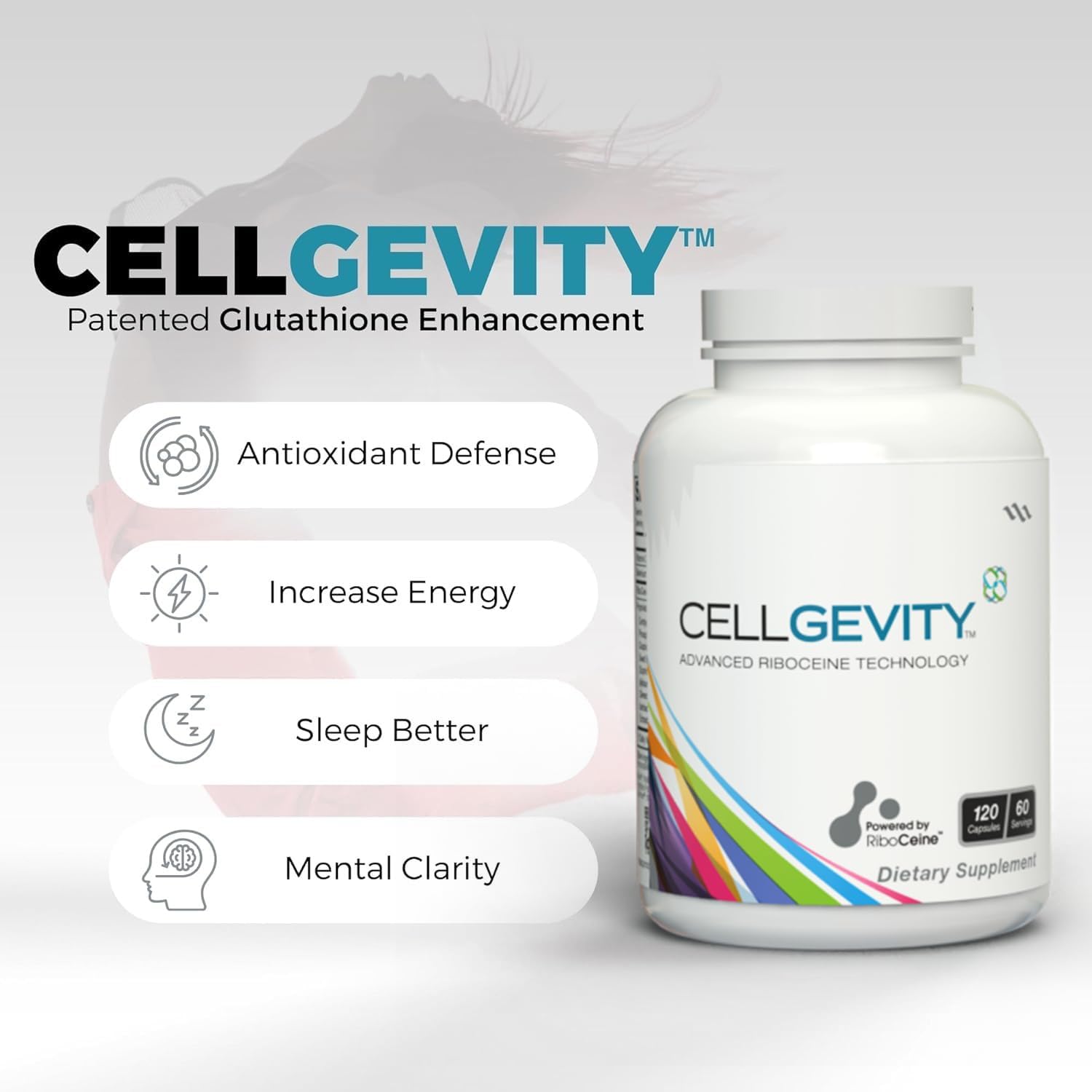Cellgevity, Advanced RiboCeine Technology, 120 Vegetable Capsules - görsel 3