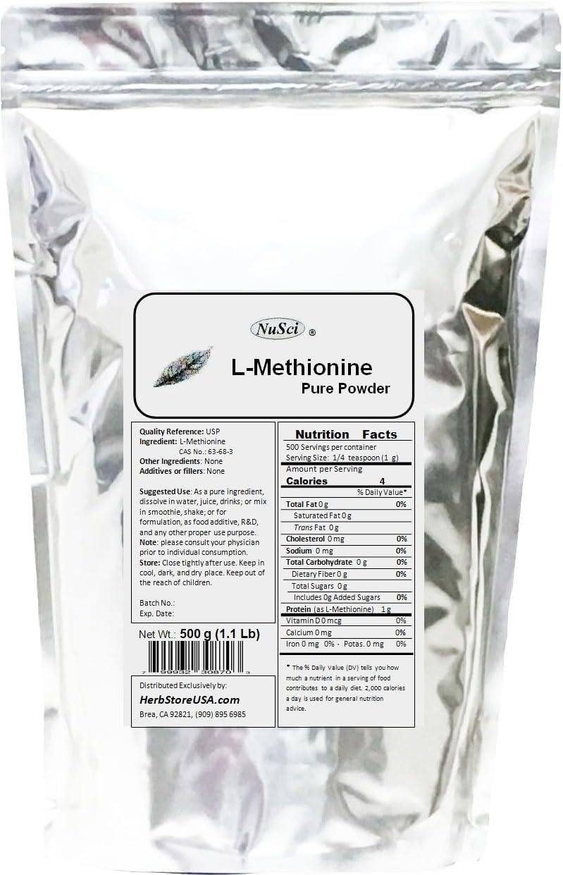 L-Methionine Powder Pure (227g) - görsel 4