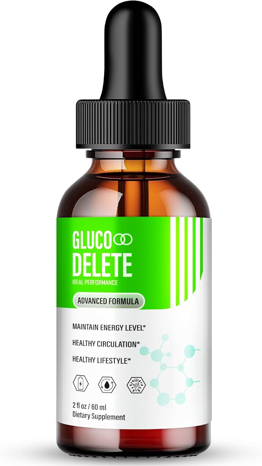 Gluco Delete Drops Advanced Blood Formula – Official Supplement, Maximum Strength, All Natural (1 Pack) - görsel 1